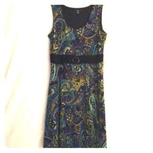 R&K A-Line Multicolor Sleeveless Dress